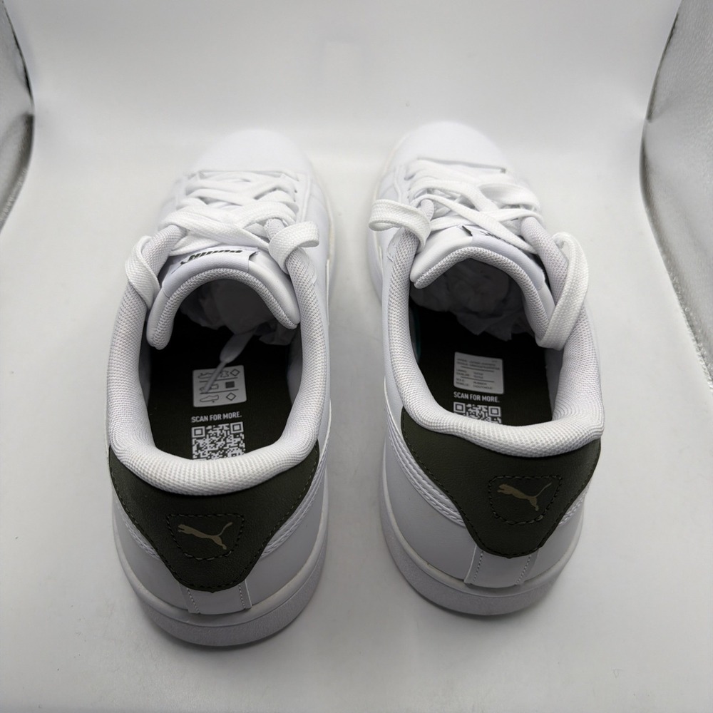 Puma Ace Court Sneakers White&Green Men's SoftFoam+ Size 11 - Picture 8 of 11